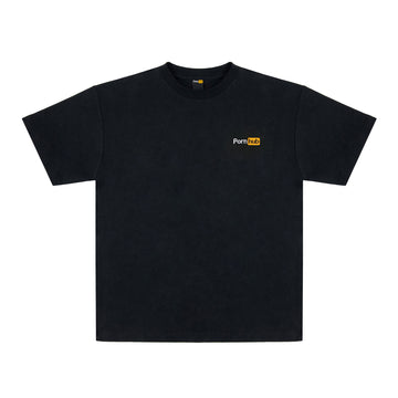 Black Embroidered T-Shirt