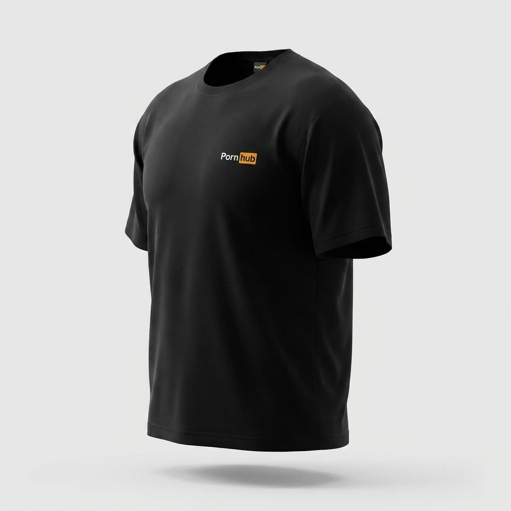 Black Embroidered T-Shirt: Close
