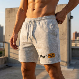 Heather Grey Sweatshorts: Close