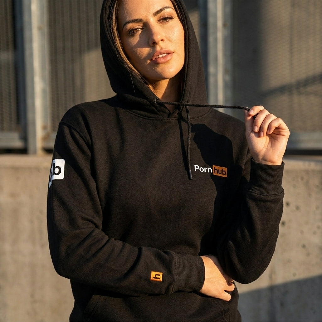 Pornhub Apparel Black Embro