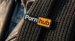 Pornhub Apparel Die Cut Enamel