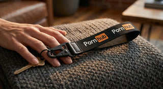 Pornhub Apparel Cloth Logo Keychain: