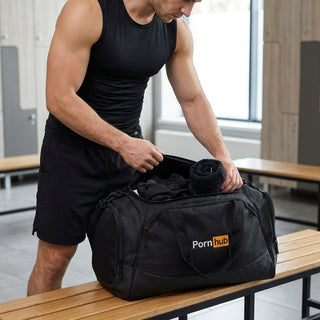 Pornhub Apparel Gym Bag, black