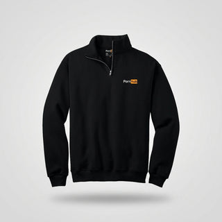 Pornhub Quarter Zip Sweater, black