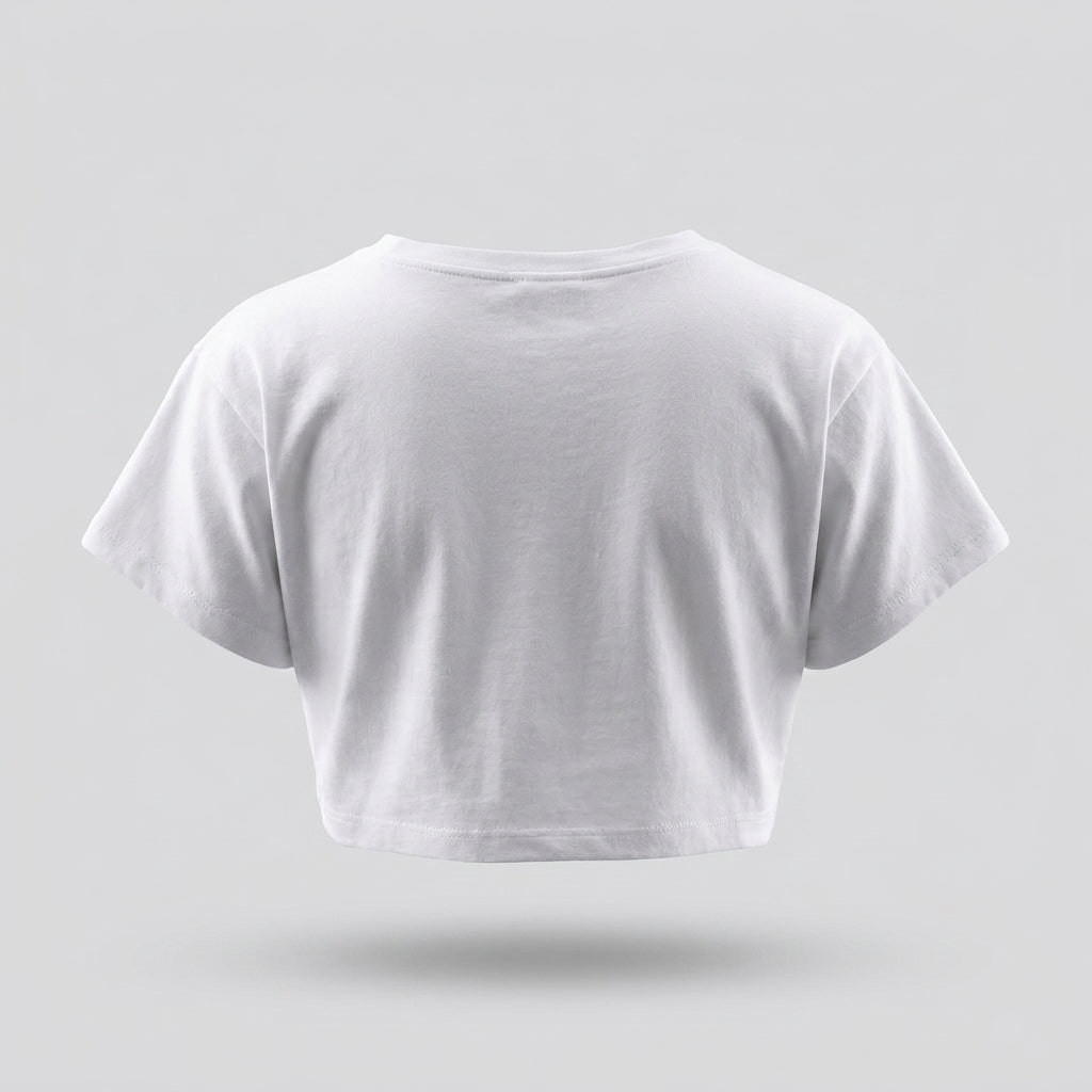 Pornhub White Crop Top: Close