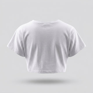 Pornhub White Crop Top: Close