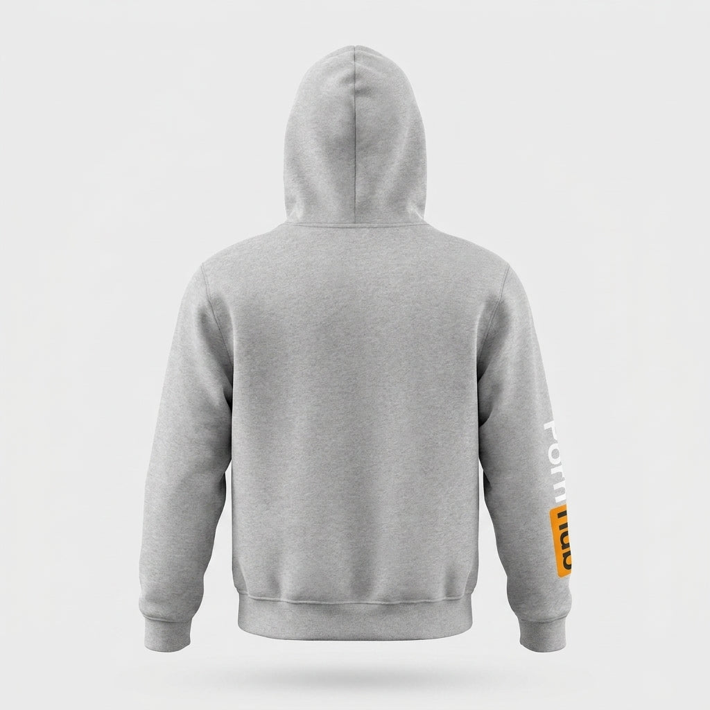 Heather Grey Embroidered Hoodie