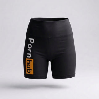 Biker Shorts premium black fabric texture close