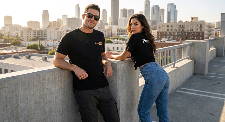 Pornhub Apparel Black Embroidered