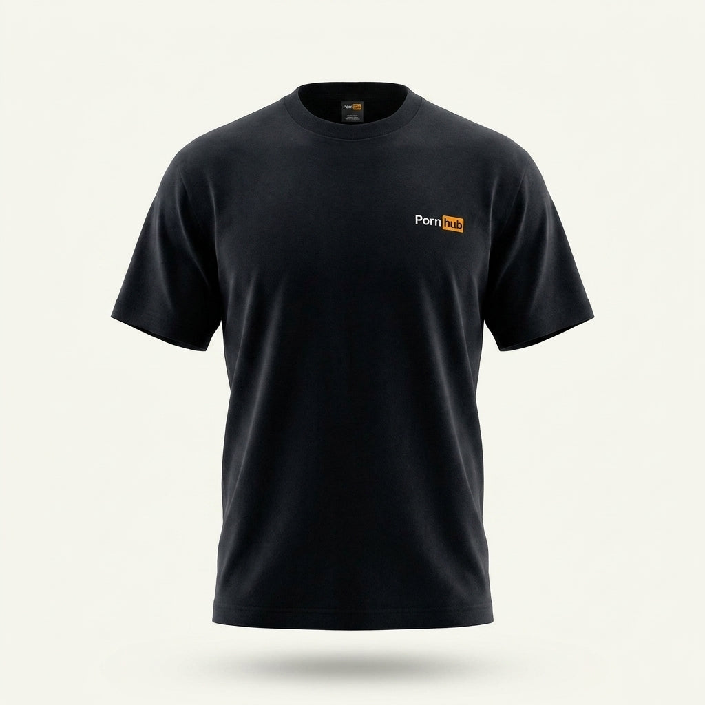Black Embroidered T-Shirt: Close