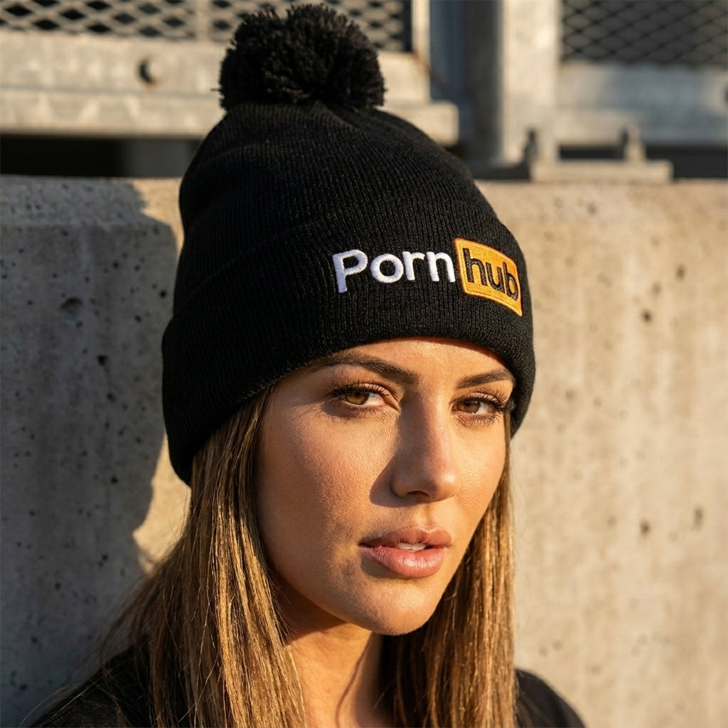 Pornhub Apparel Knit Pom Beanie