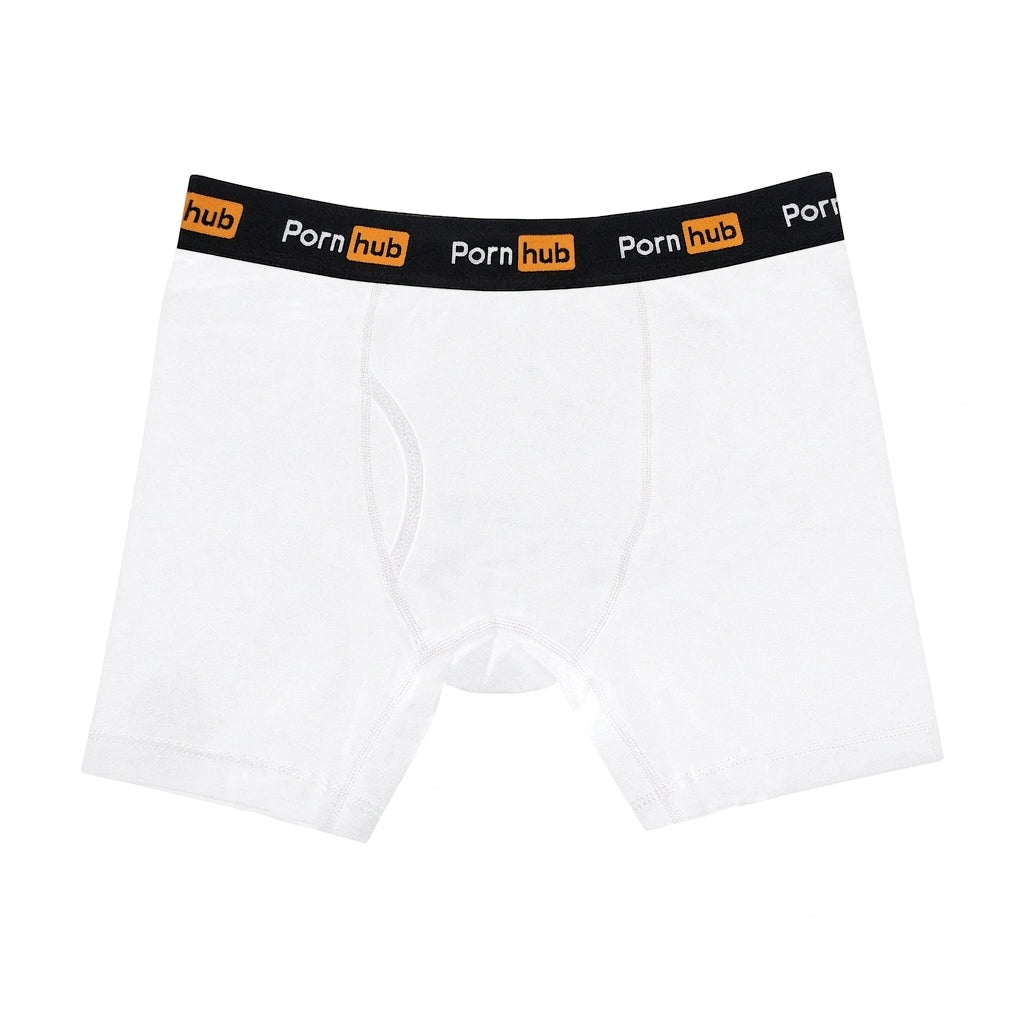 Pornhub Apparel White Boxer Briefs