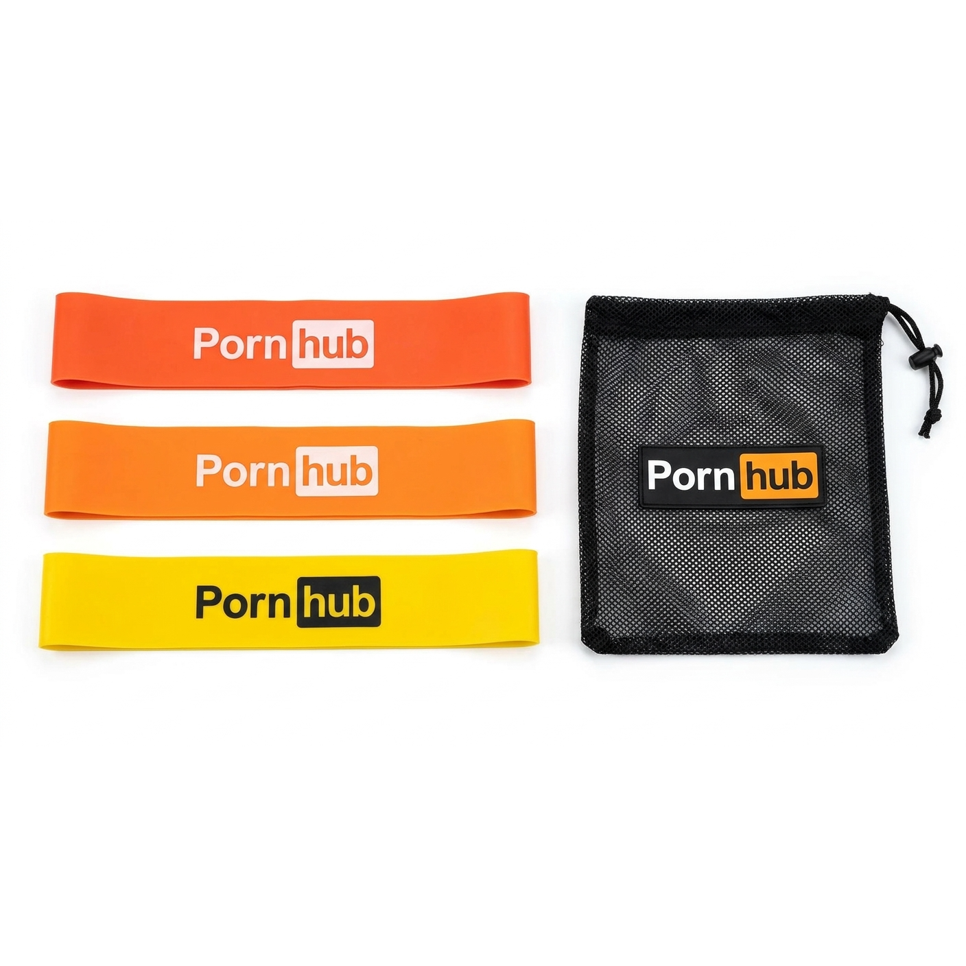 Pornhub Resistance Band black fabric with