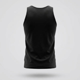 Black Logo Tank Top, worn by a