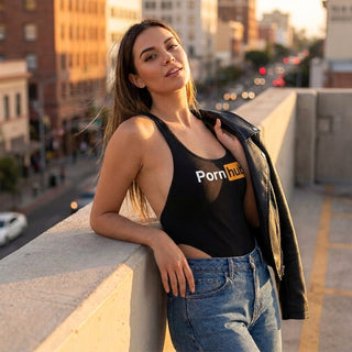 Black Thong Bodysuit