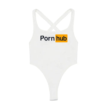 Weißer Tanga Bodysuit