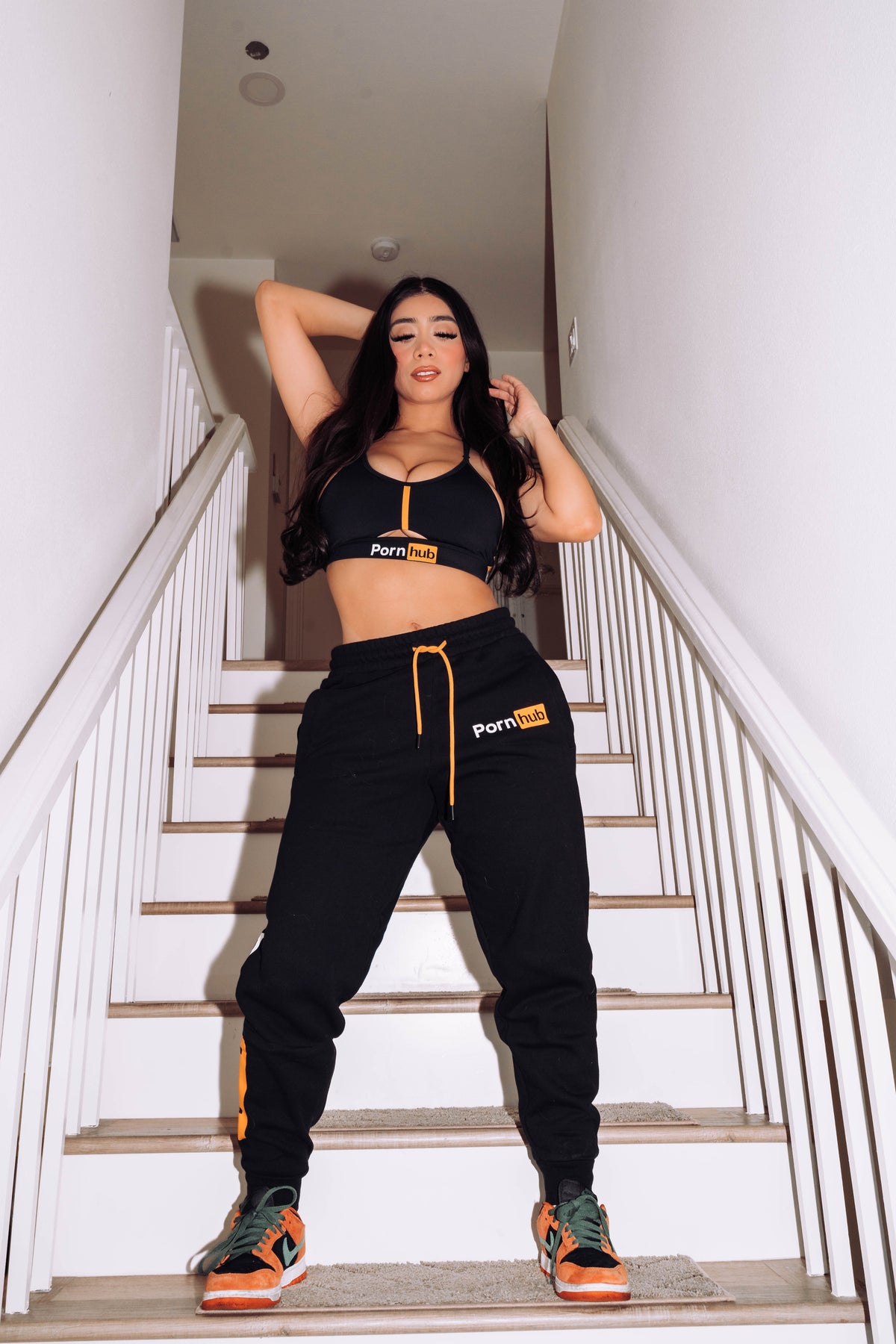 Black Classic Logo Sweatpants