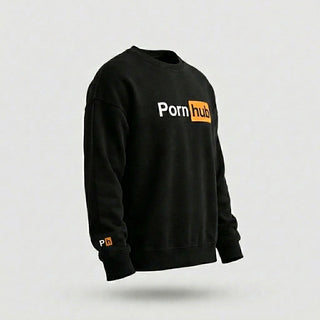 Black Classic Logo Crewneck