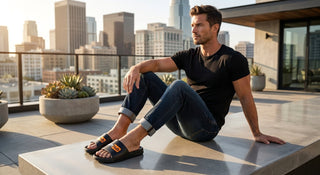 Pornhub Apparel Logo Slides, black