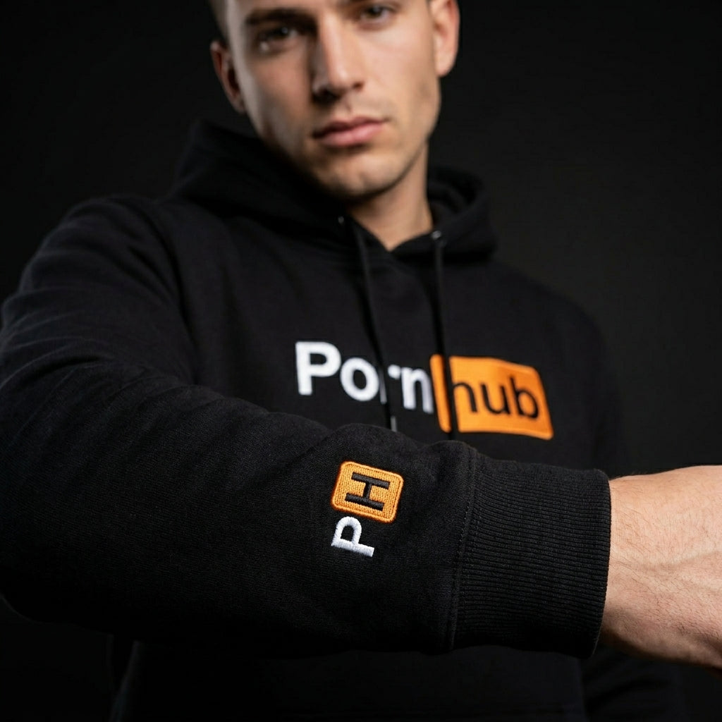 Pornhub Apparel Black Classic Logo Hoodie