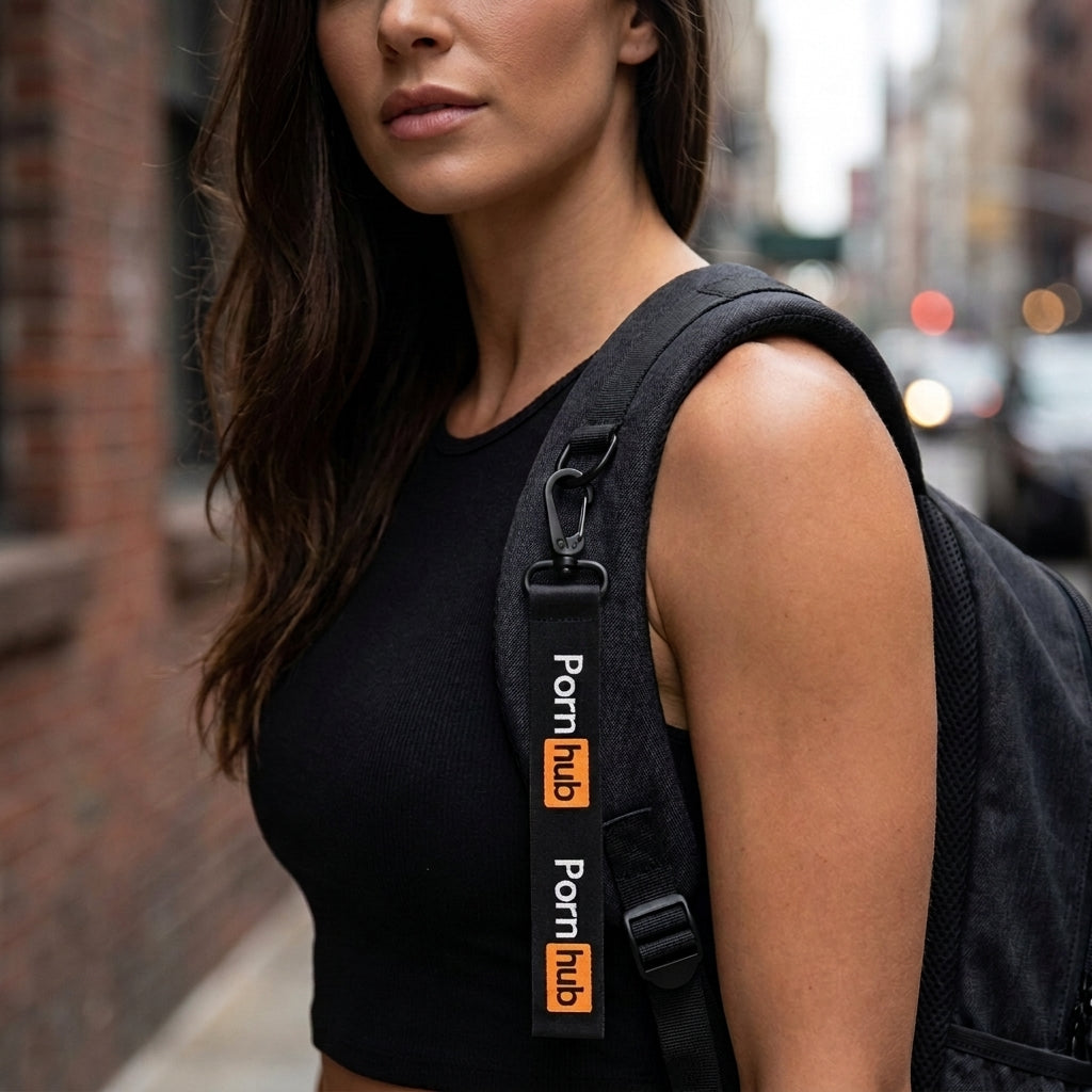 Pornhub Apparel Cloth Logo Keychain with