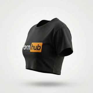 Pornhub Crop Top: Black