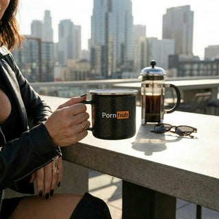 Pornhub Apparel Enamel Mug,