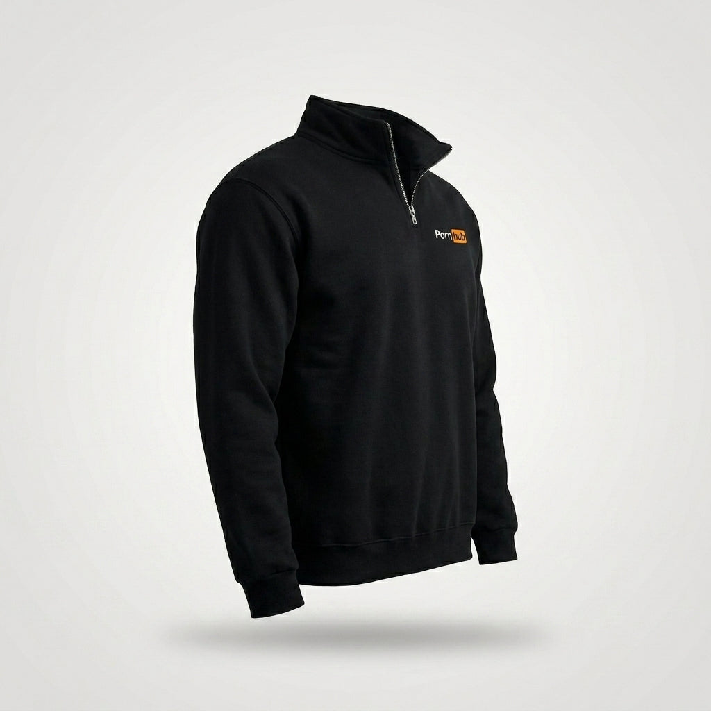 Pornhub Apparel Quarter Zip Sweater