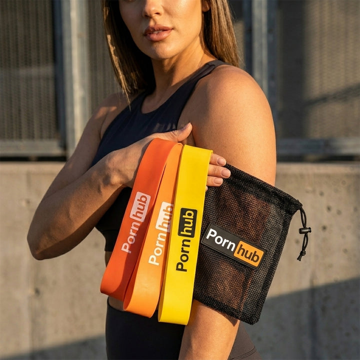 Pornhub Resistance Bands Set: black