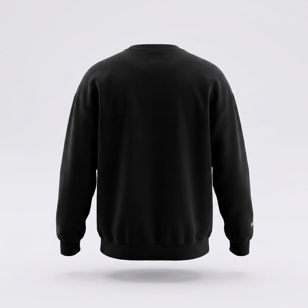 Black Classic Logo Crewneck