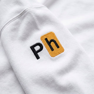 Pornhub Apparel White Classic Logo Hoodie