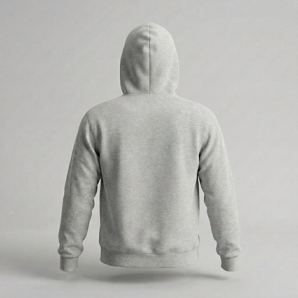 Heather Grey Classic Logo Hoodie: