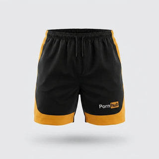 Pornhub Apparel Running Shorts Black flexible